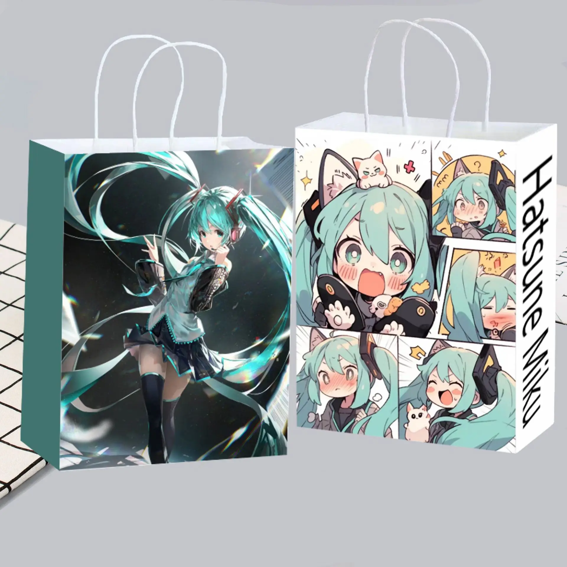 Party Favor Bag - Cute Anime Hatsune Miku Paper Tote