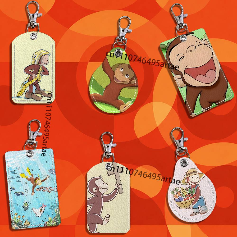 Party Favor Bag - Monkey Curious cute George Holder Card