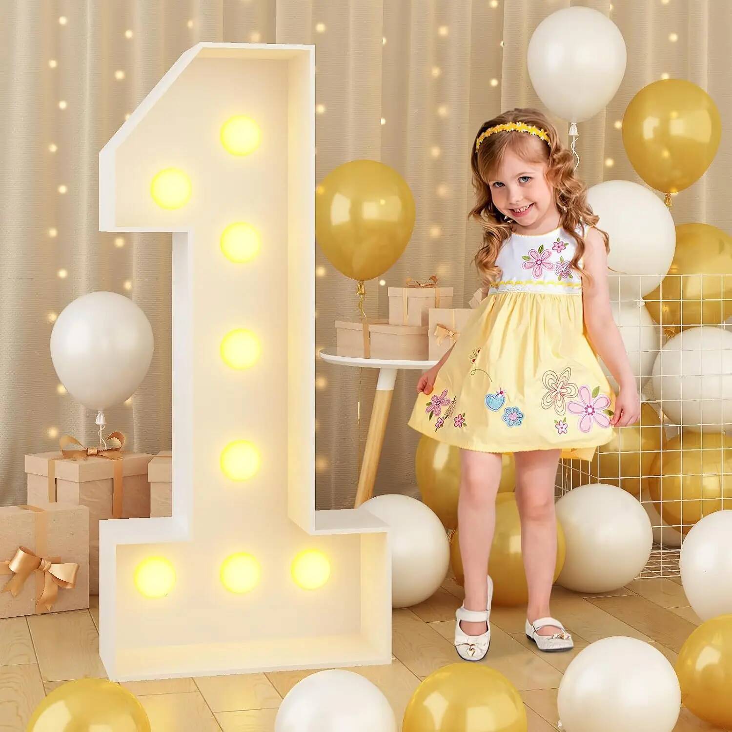 Led Balloon Light - Giant Number Led Light for Kids