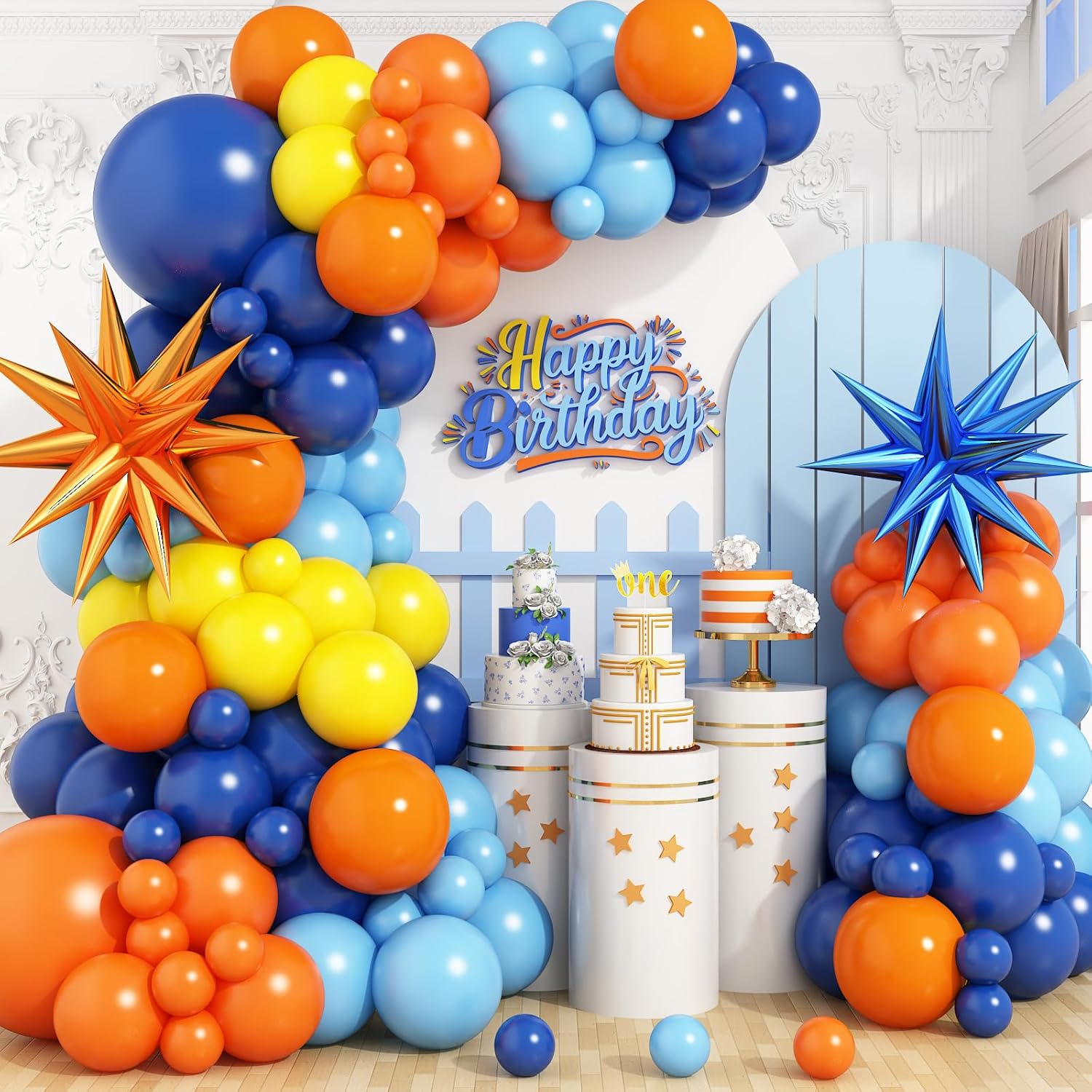 Balloon Arch Kit - Fantasy Balloon Arch Kit, Orange Sapphire