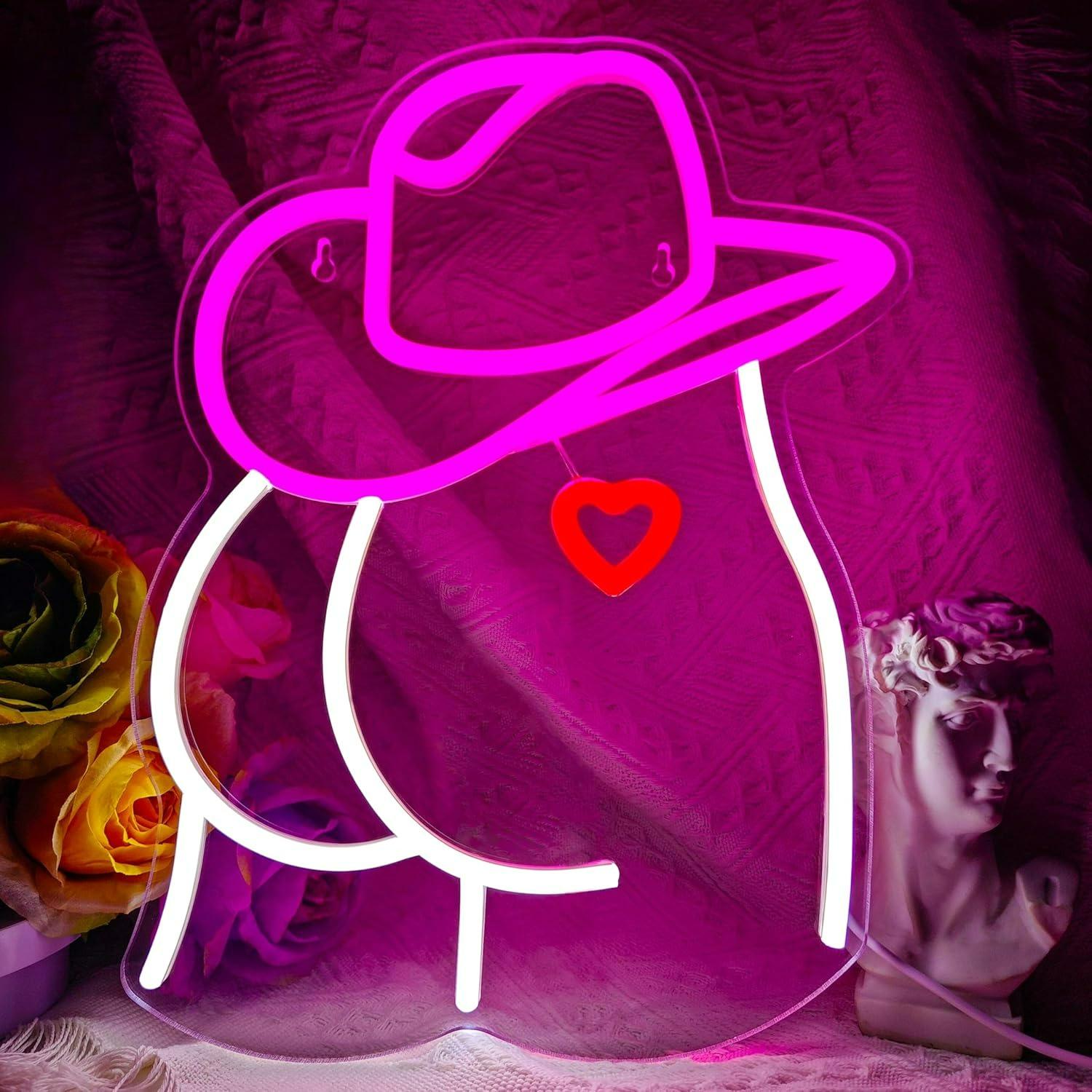 Neon Sign Party - Cowgirl Neon Sign Dimmable LED Light