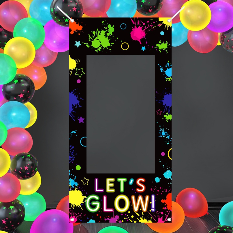 Let'S Party Event Supply - Let‘s Glow Photo Booth Frame Neon