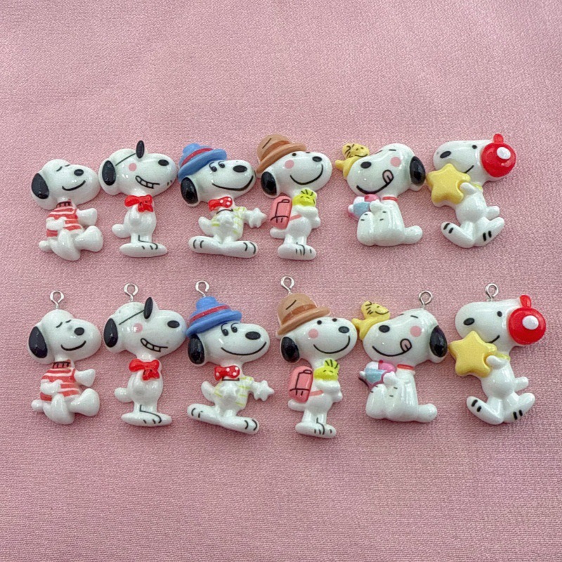 Event Party - 10pcs resin cute little dog pendant,