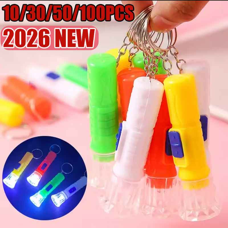 Party Favor Bag - 10/30/50/100PCS Mini Children LED Flashlight Lamp