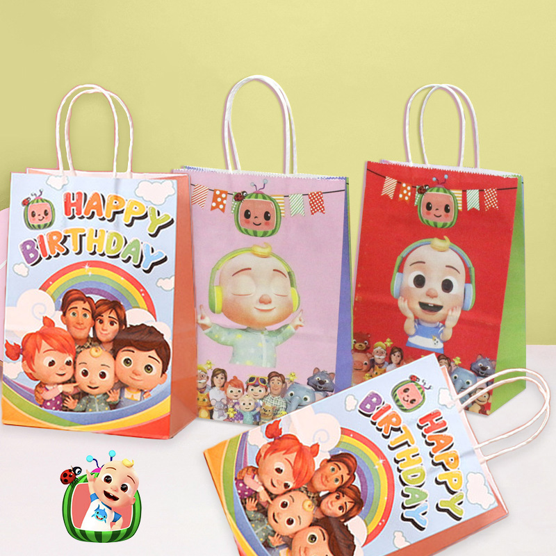 Party Favor Bag - Cocomelons Party Gift Bag Set Cute