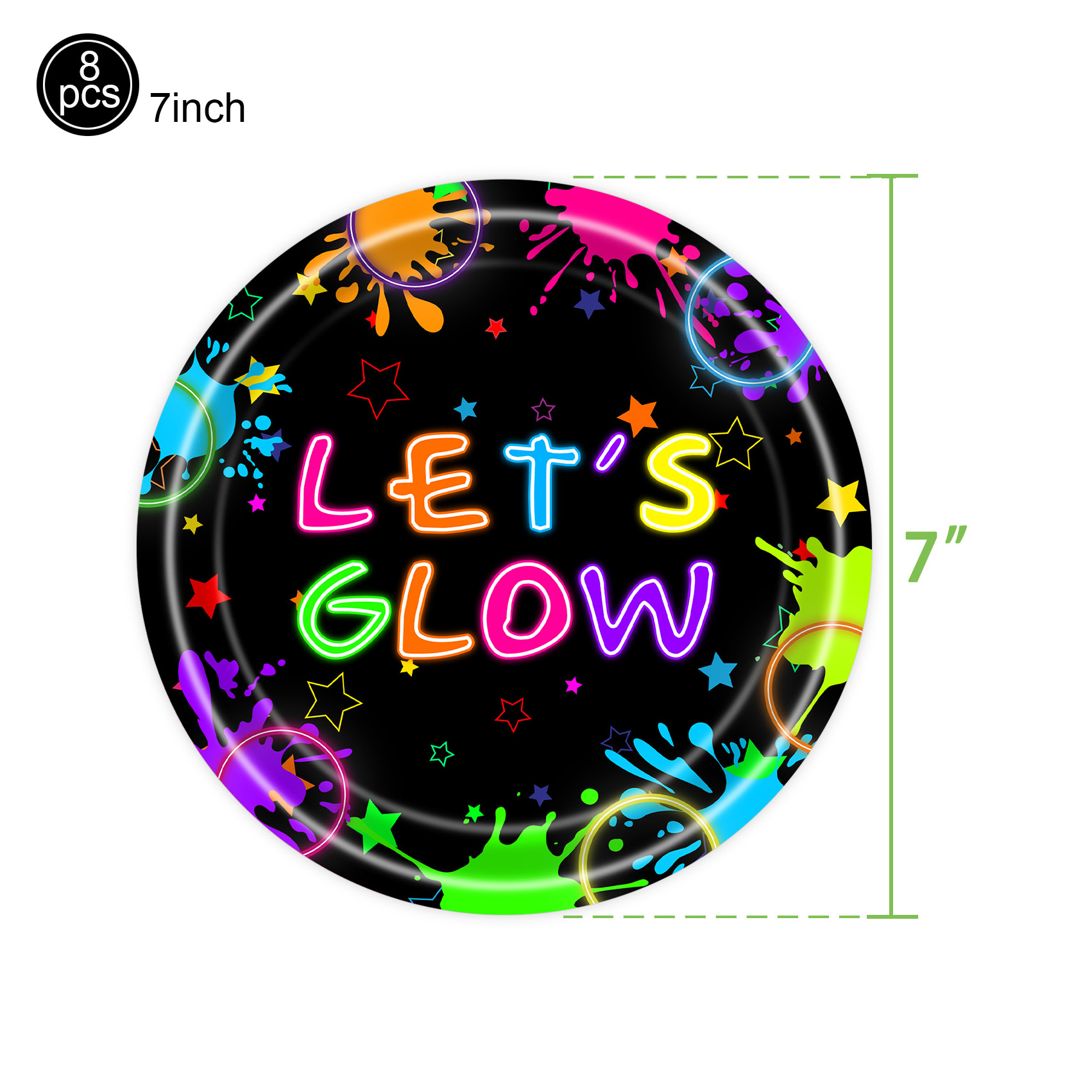 Let'S Party Event Supply - Neon Party Supplies Let Glow Party