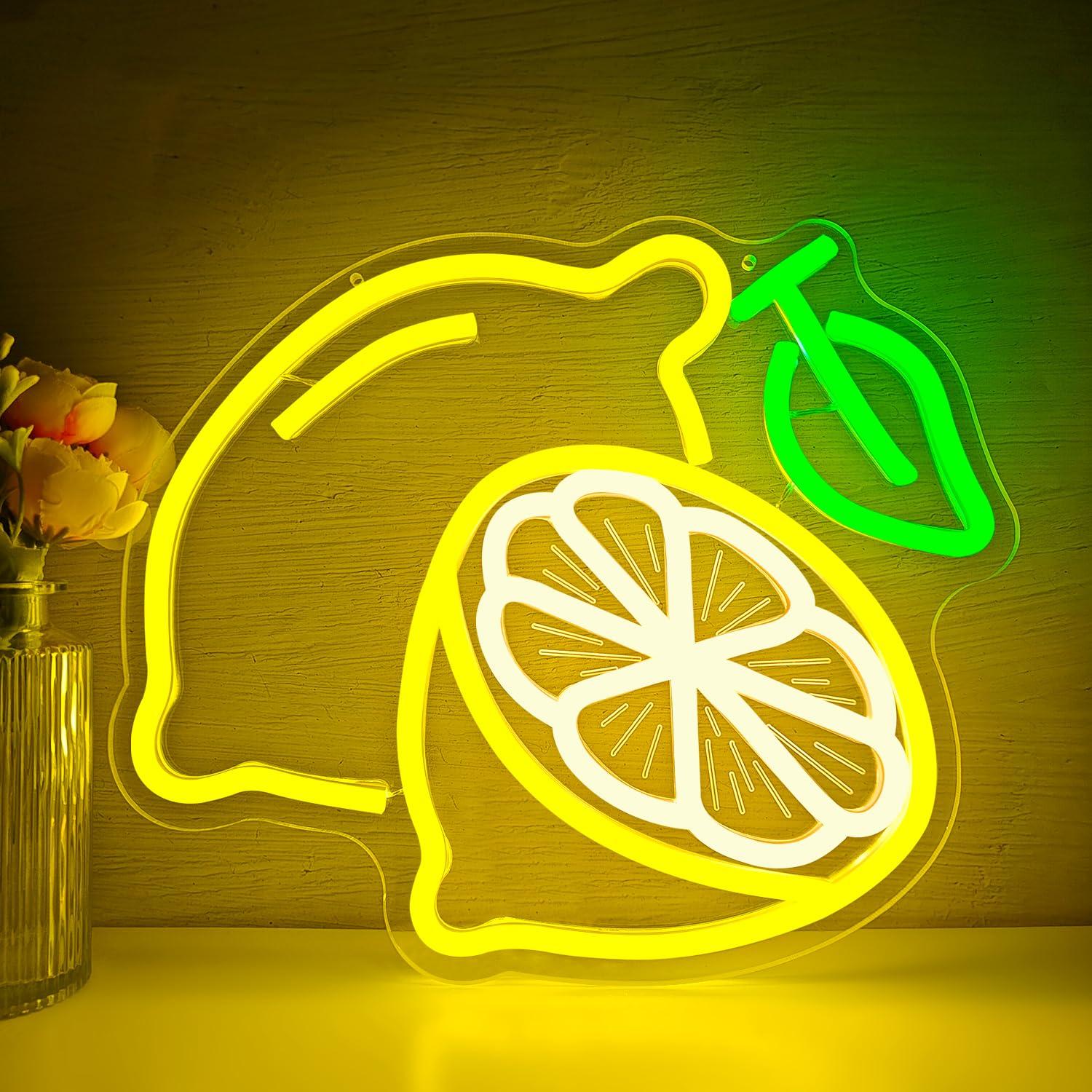 Neon Sign Party - Lemon Neon Sign Dimmable LED Light