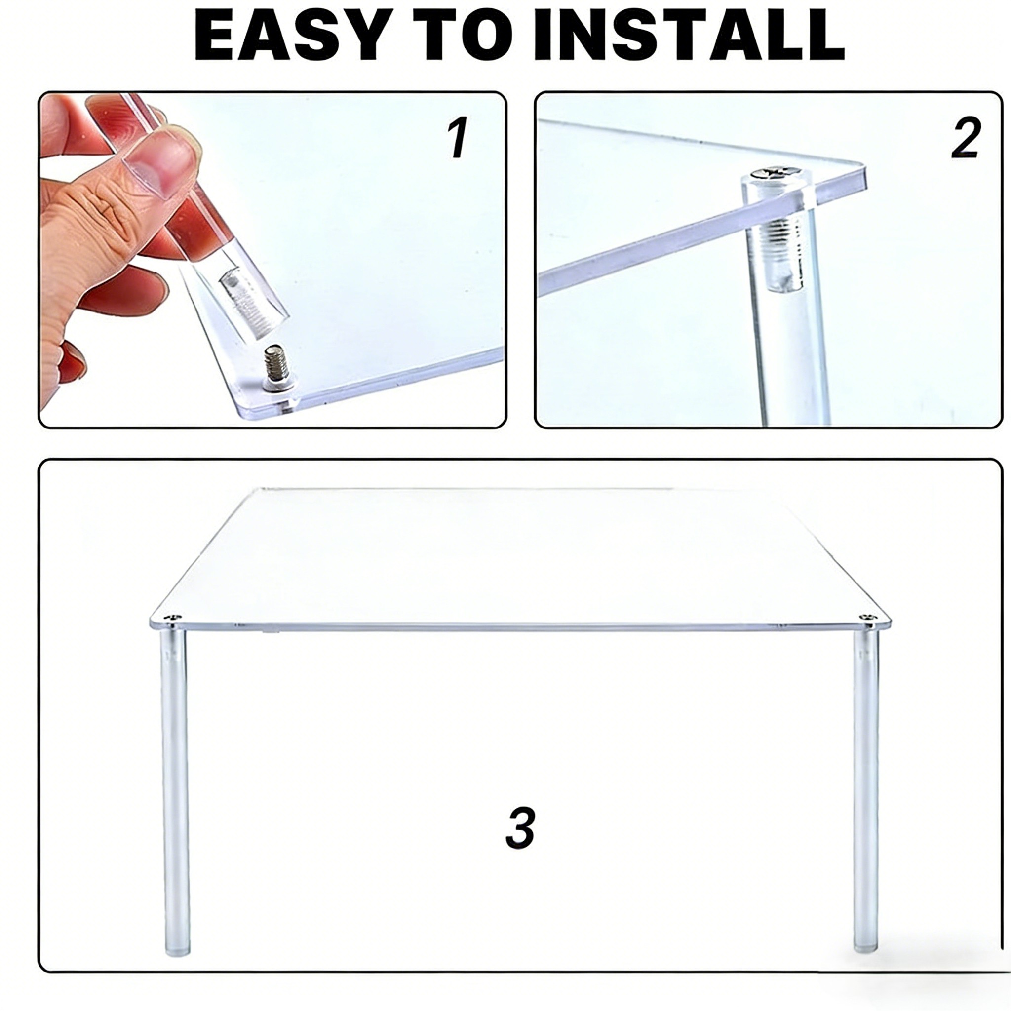 Cupcake Stand Tier - Cupcake Stand Square Cake Stand Clear