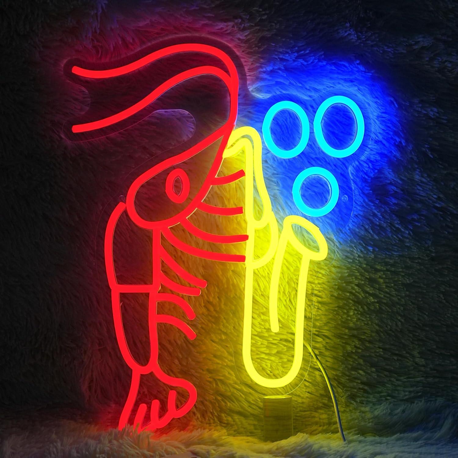 Neon Sign Party - Lobster Saxophone Neon Sign Jazz Music