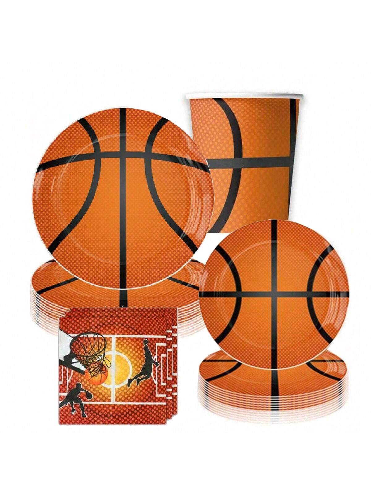 Event Z - Basketball-Themed Party Supplies, Basketball-Themed Dinner Plates,