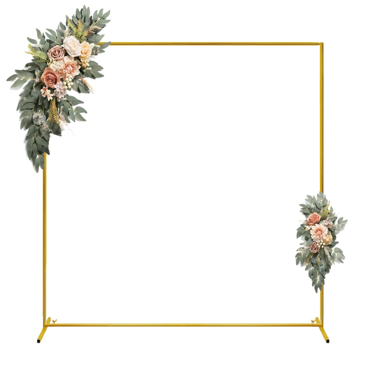 Balloon Arch Kit - Gold Wedding Arches Square Backdrop Stand
