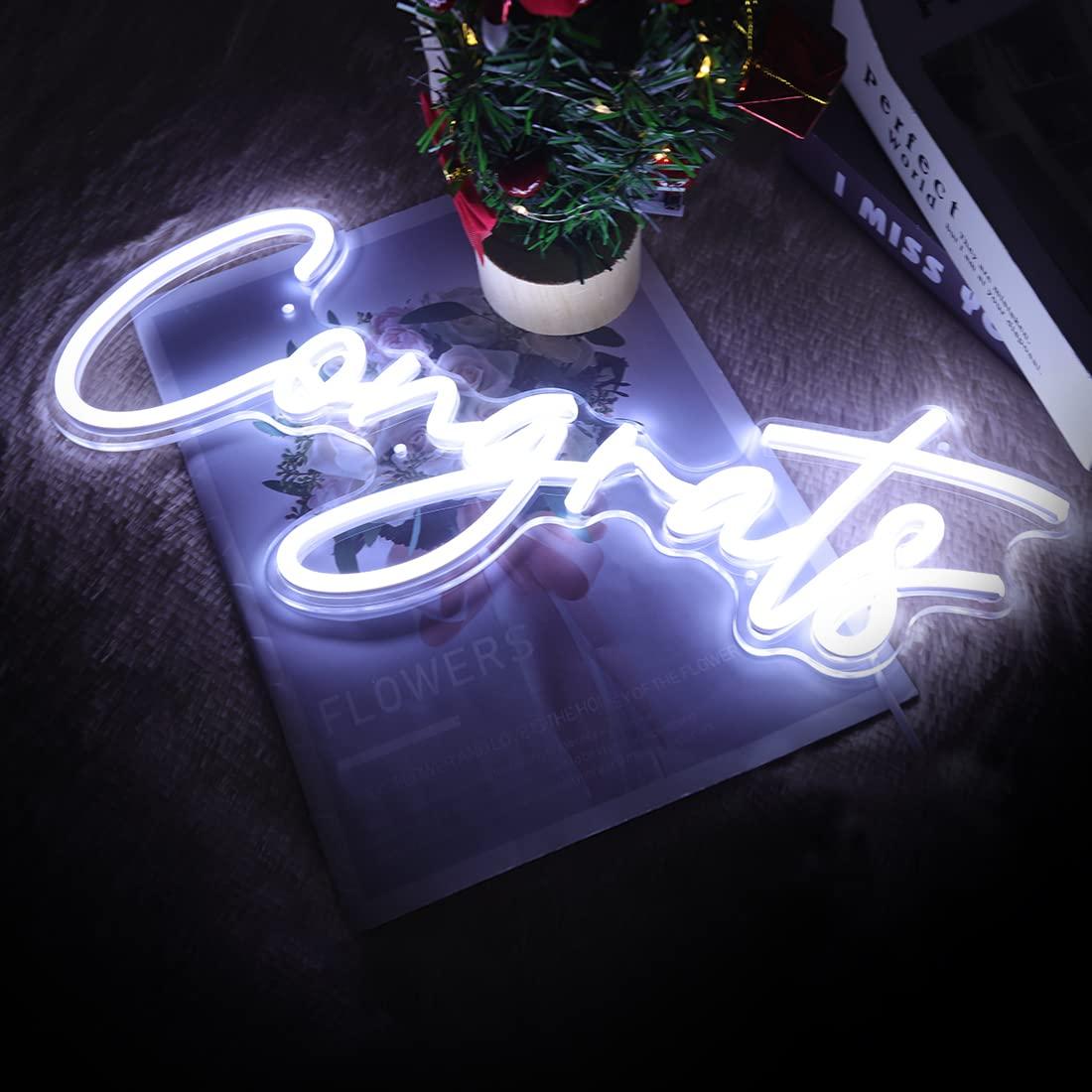 Congrats Neon Sign USB Dimmabl - đánh giá và giá Neon Sign Party