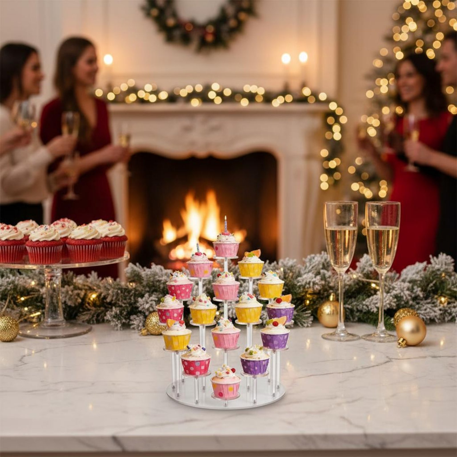 Acrylic Cupcake Stand Transpar - đánh giá và giá Cupcake Stand Tier