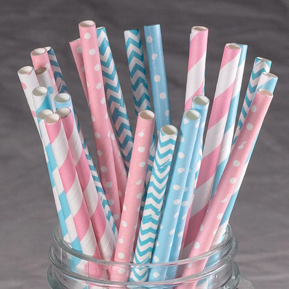 100 Bulk Packed Paper Straws P - đánh giá và giá Paper Straw Color