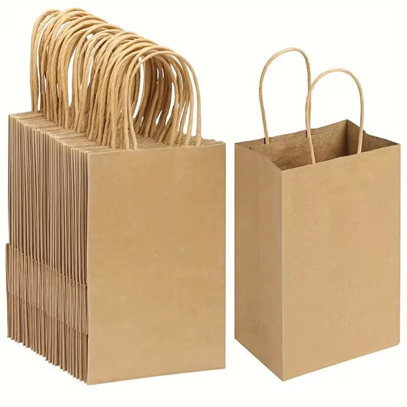 5/10PCS Brown Kraft Paper Bags - đánh giá và giá Event Party Shop