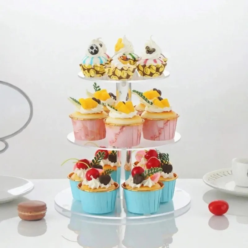 Clear Acrylic 3-5 Tier Cupcake - đánh giá và giá Cupcake Stand Tier