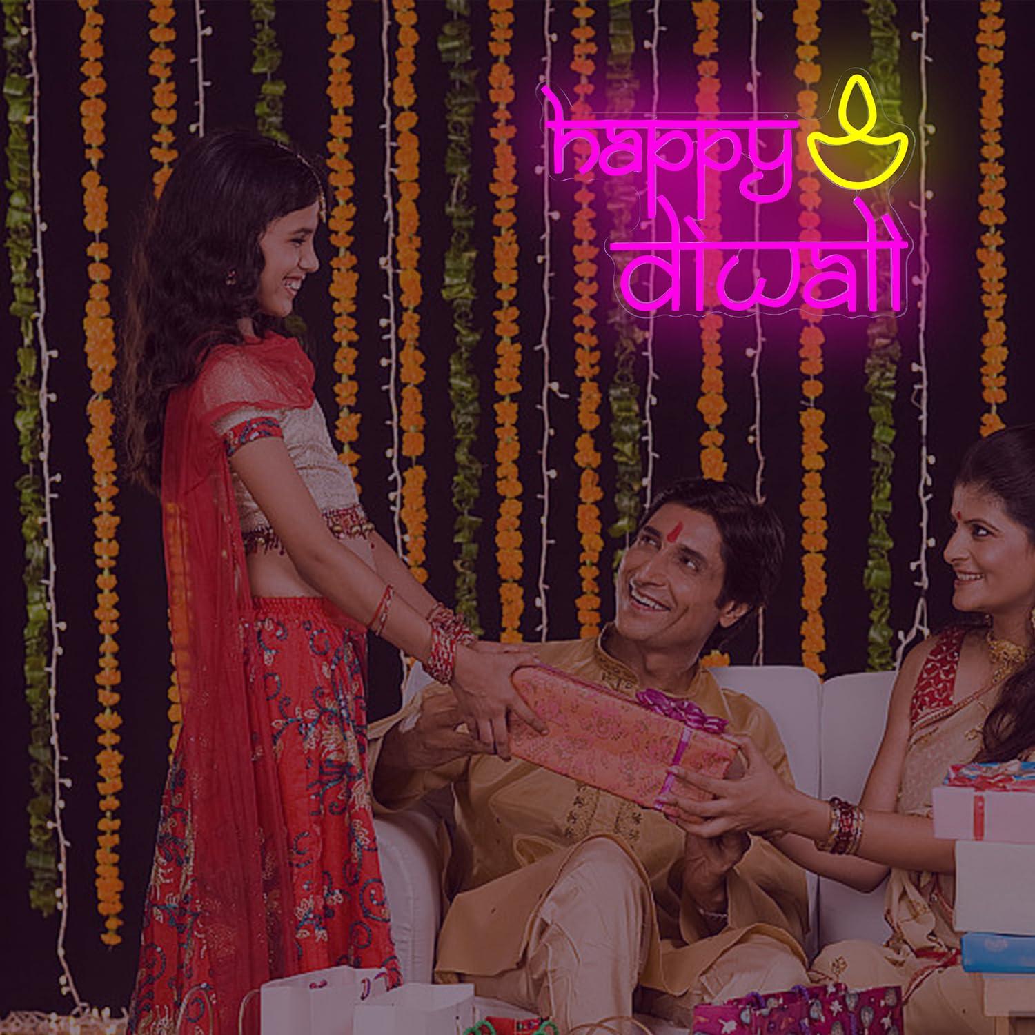 Happy Diwali Neon Sign USB Pow - đánh giá và giá Neon Sign Party