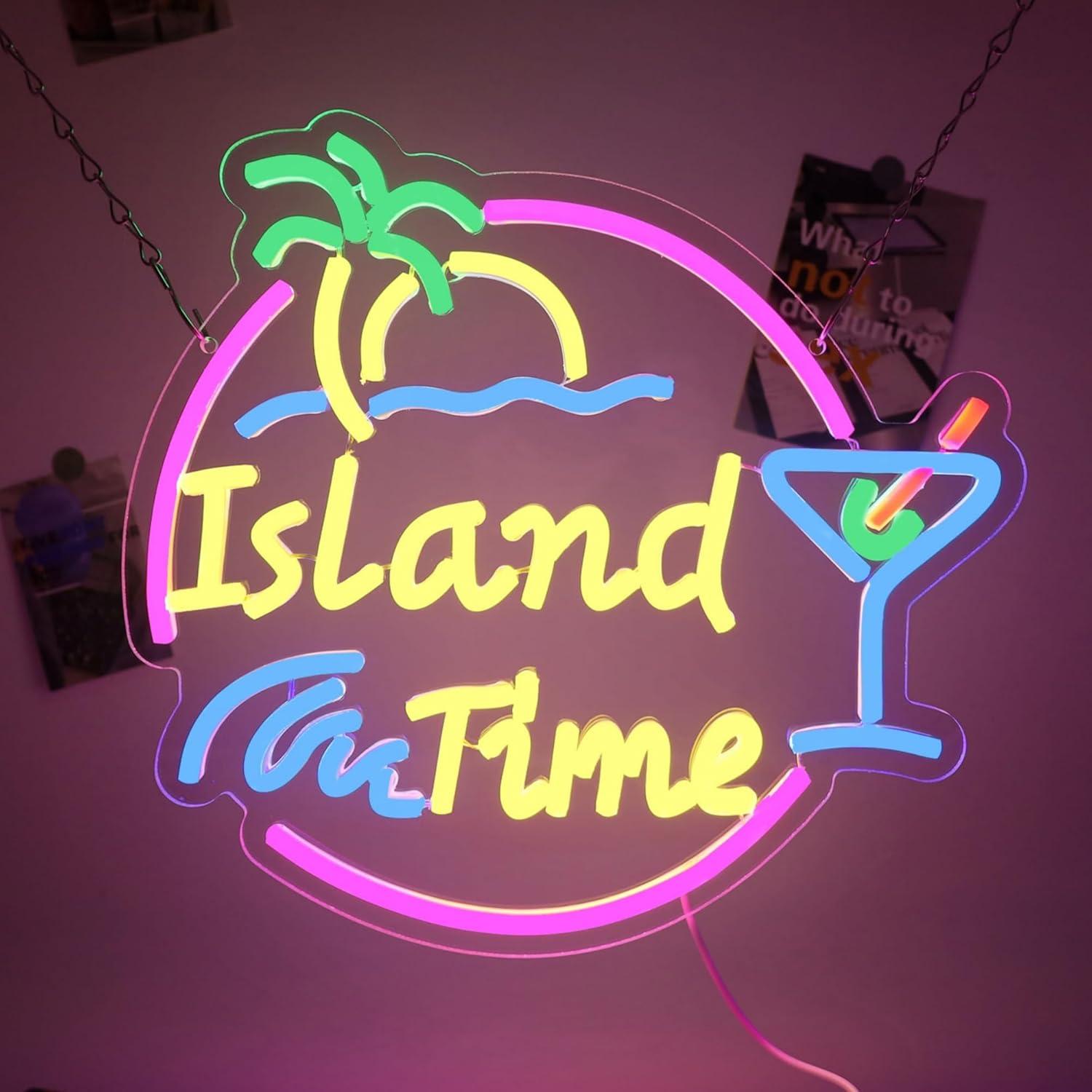Island Time Neon Sign LED Ligh - đánh giá và giá Neon Sign Party