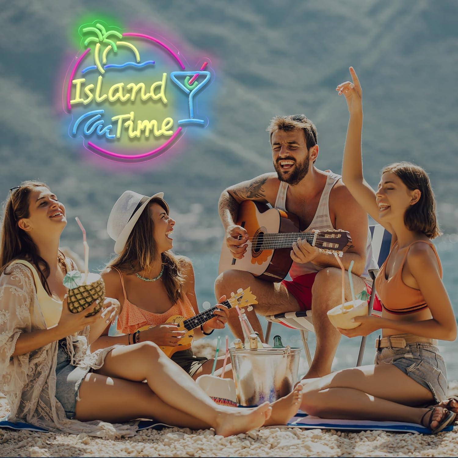 Island Time Neon Sign LED Ligh - đánh giá và giá Neon Sign Party