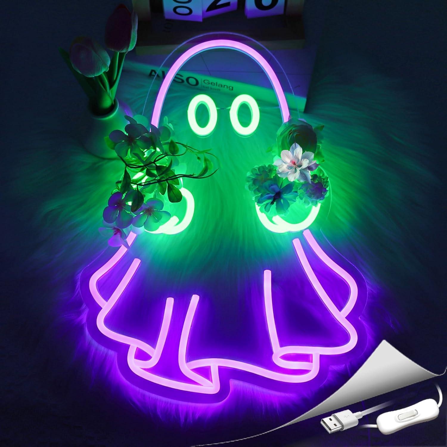 Ghost Neon Sign USB Powered LE - đánh giá và giá Neon Sign Party