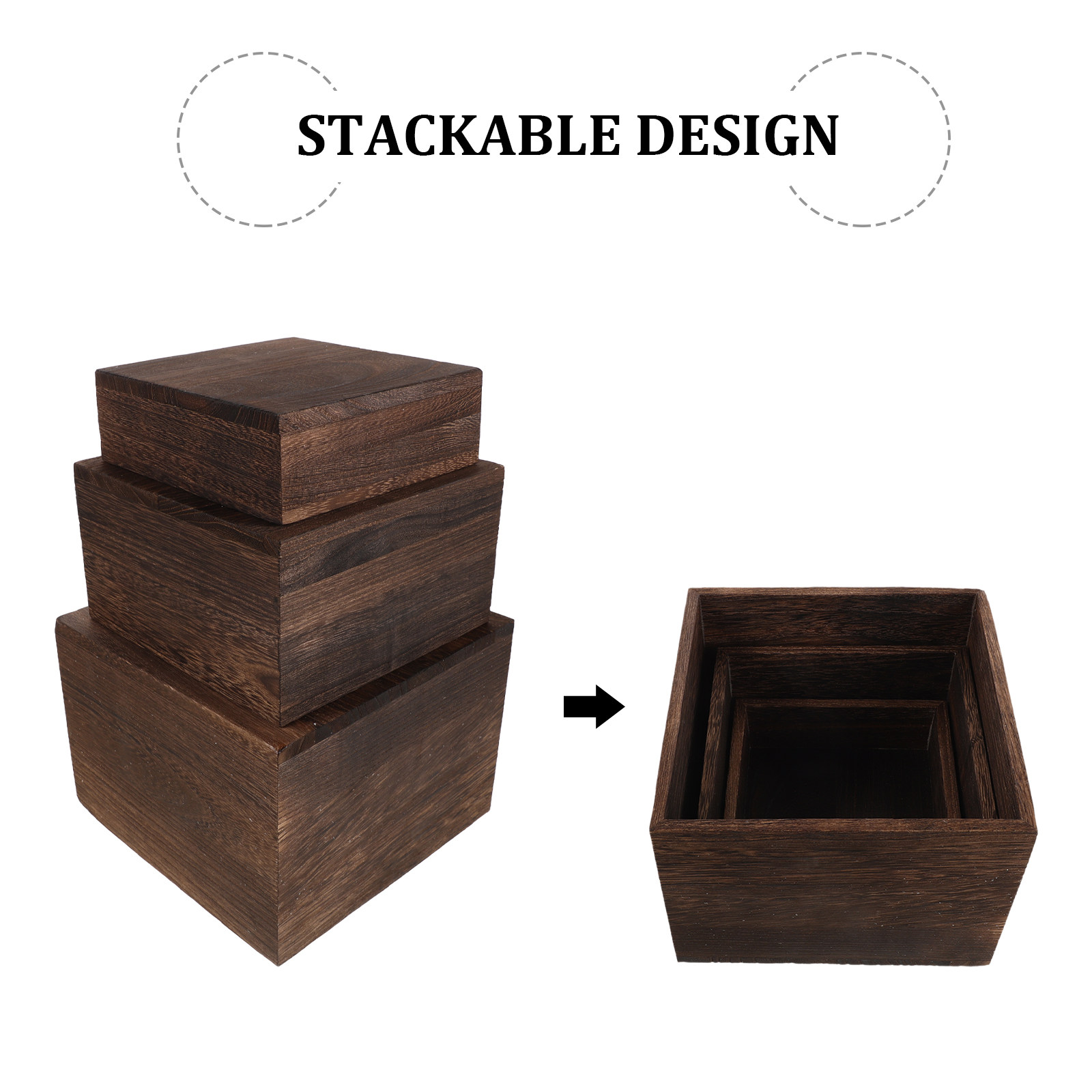 3Pcs Rustic Wooden Tiered Cake - đánh giá và giá Cupcake Stand Tier