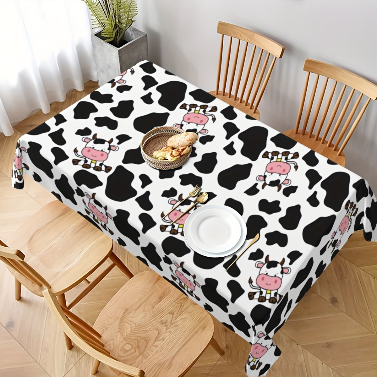 1pc Cow Farm Animal Theme Picn - đánh giá và giá Table Cloth Disposable