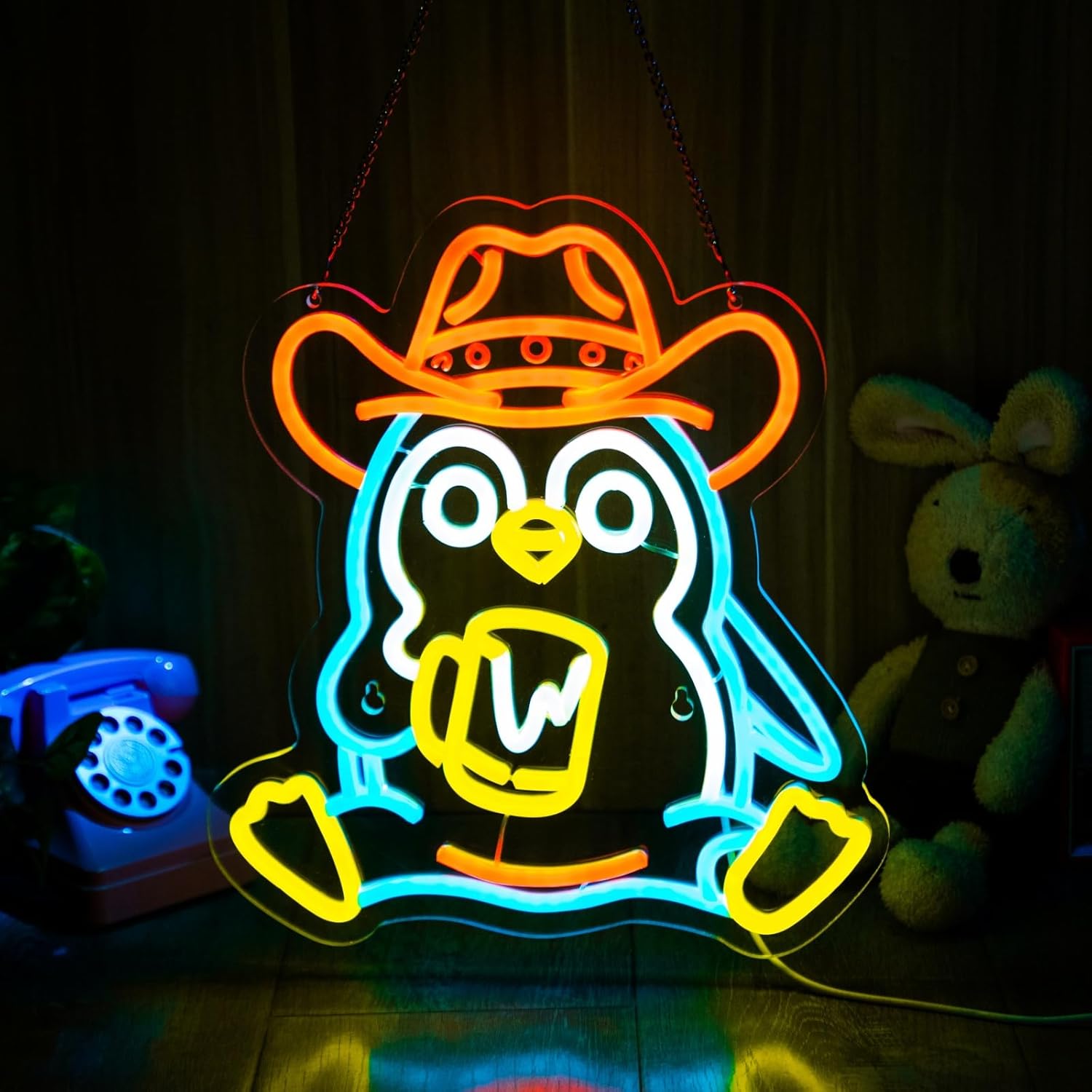 Penguin Neon Sign USB Powered  - đánh giá và giá Neon Sign Party