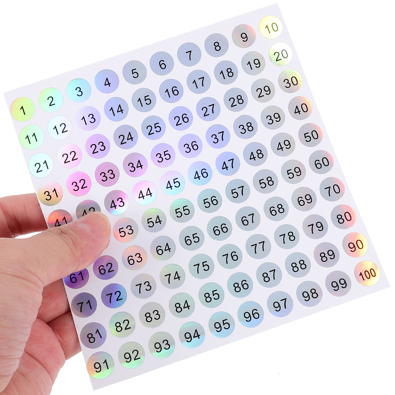20 Sheets Clear Round Digital  - đánh giá và giá Event Party Box