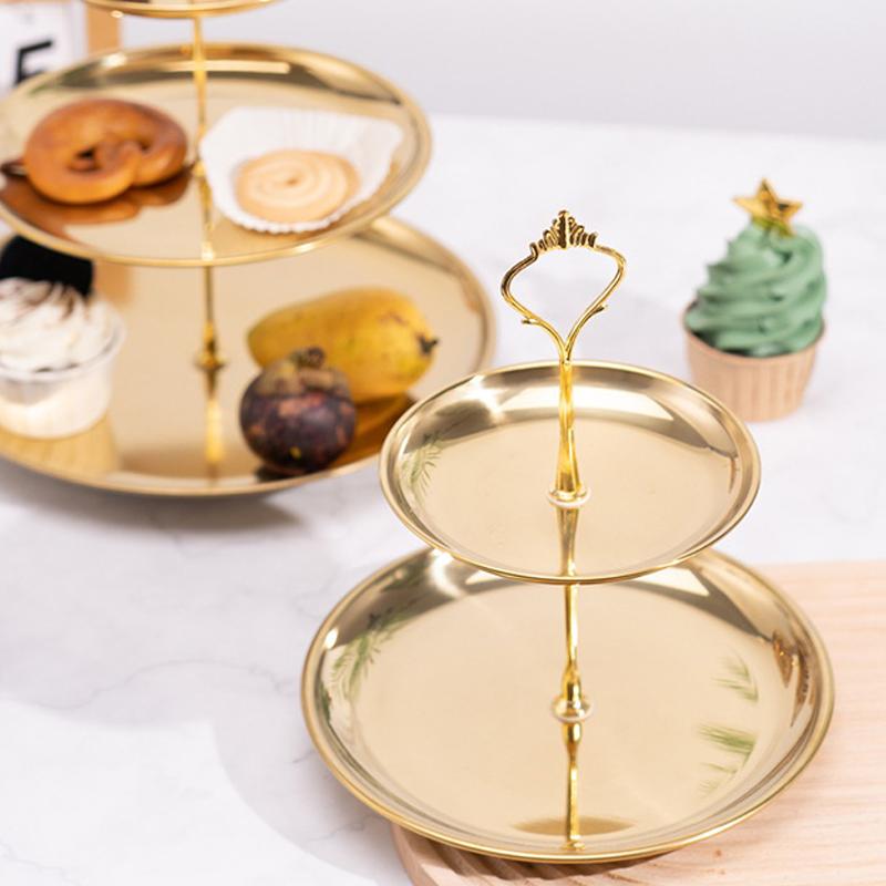 【CPI】Gold Silver 2/3-Tier Cake - đánh giá và giá Cupcake Stand Tier