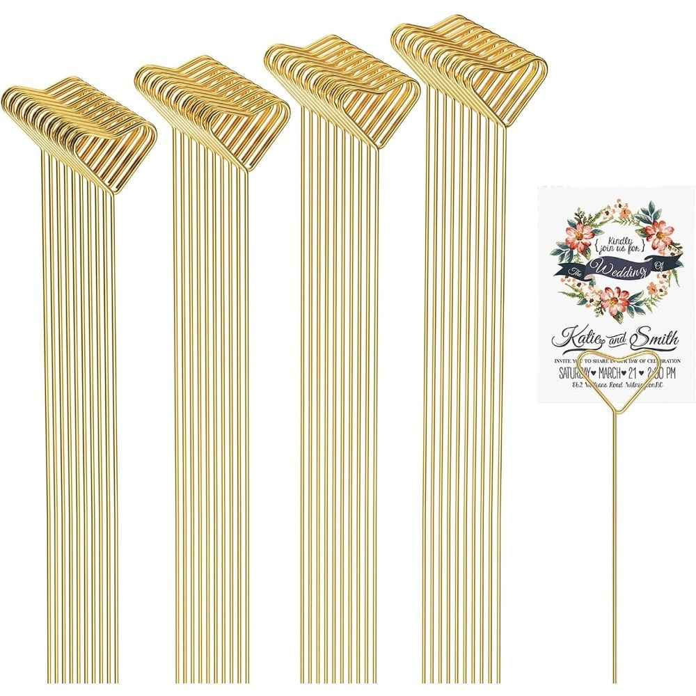 40 Pcs Heart Shaped Metal Card - đánh giá và giá Centerpiece Stick