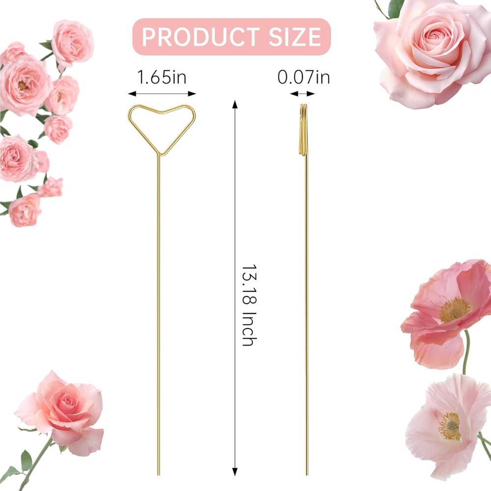 40 Pcs Heart Shaped Metal Card - đánh giá và giá Centerpiece Stick