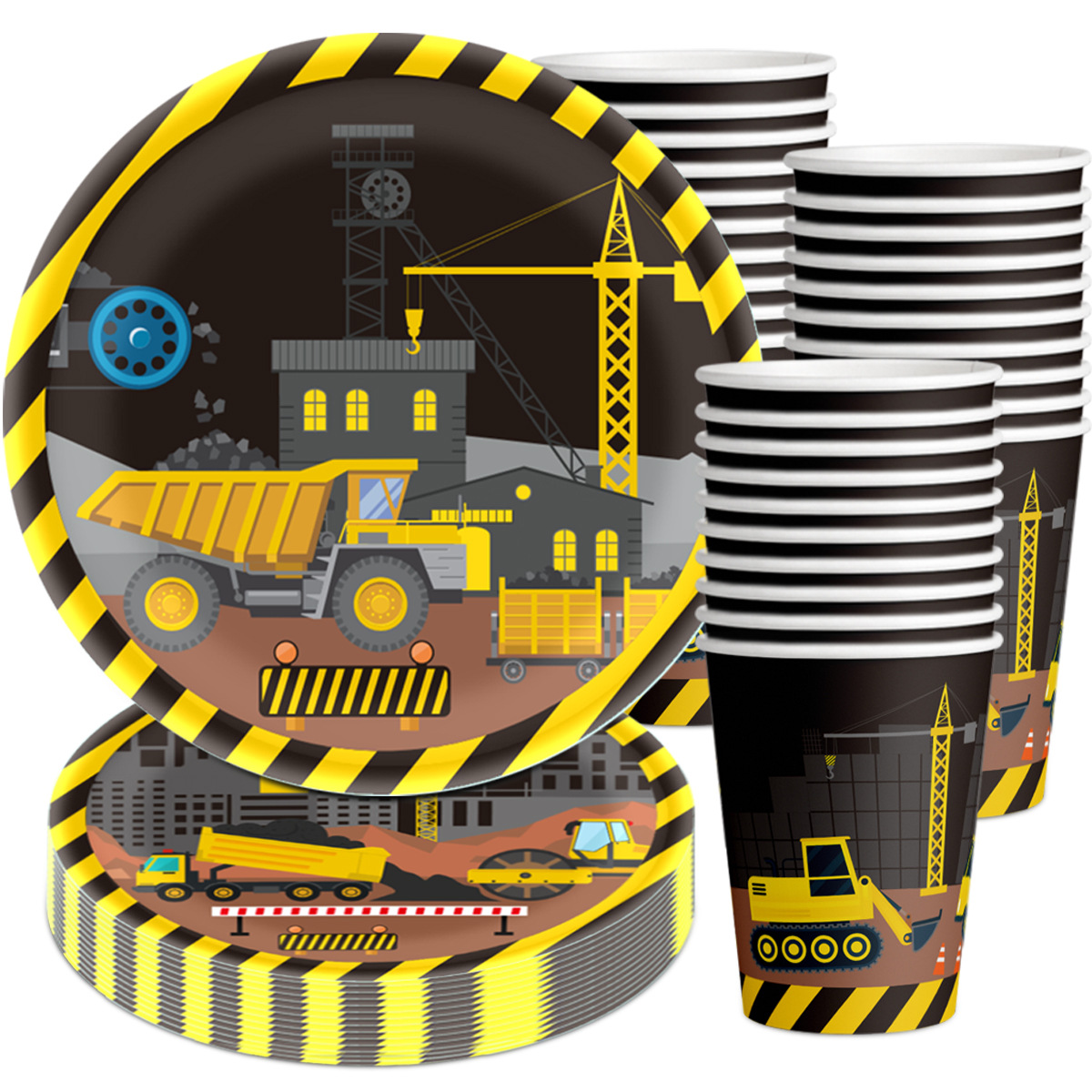 Excavator Themed Plates, Paper - đánh giá và giá Event Z