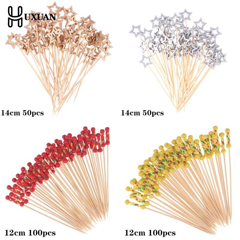 50/100Pcs Star Disposable Bamb - đánh giá và giá Centerpiece Stick