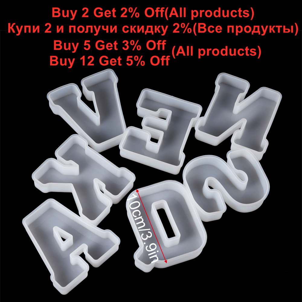 3Sizes A to Z Letter Silicone  - đánh giá và giá Event Z