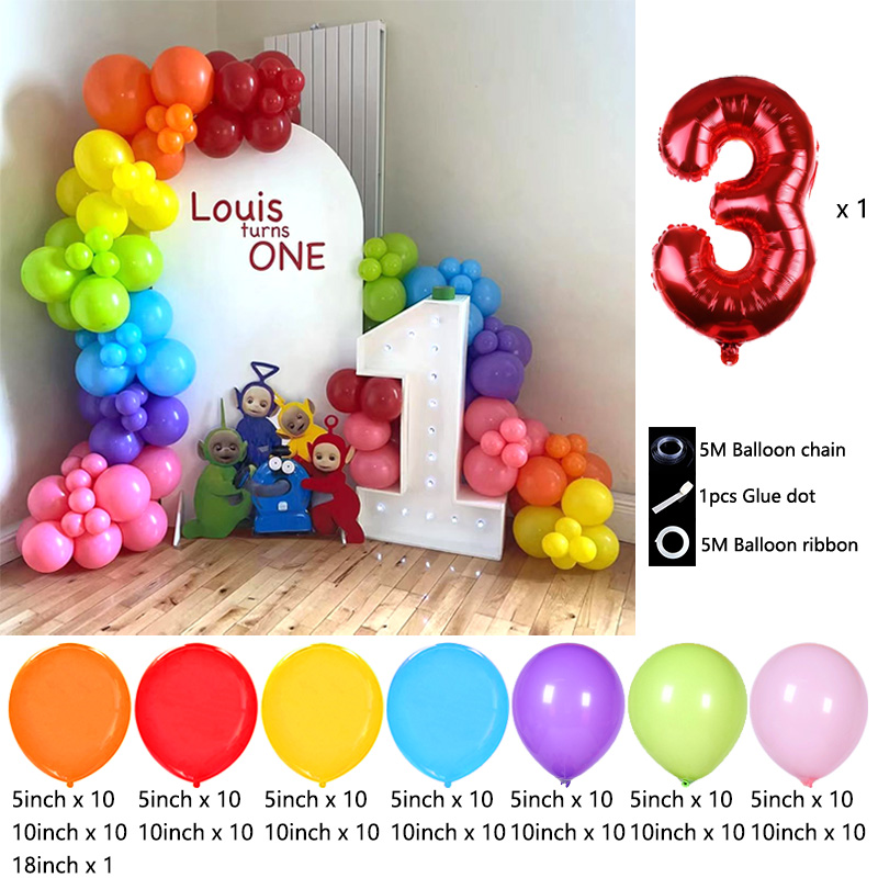 Teletubbies Themed Balloon Arc - đánh giá và giá Balloon Arch Kit