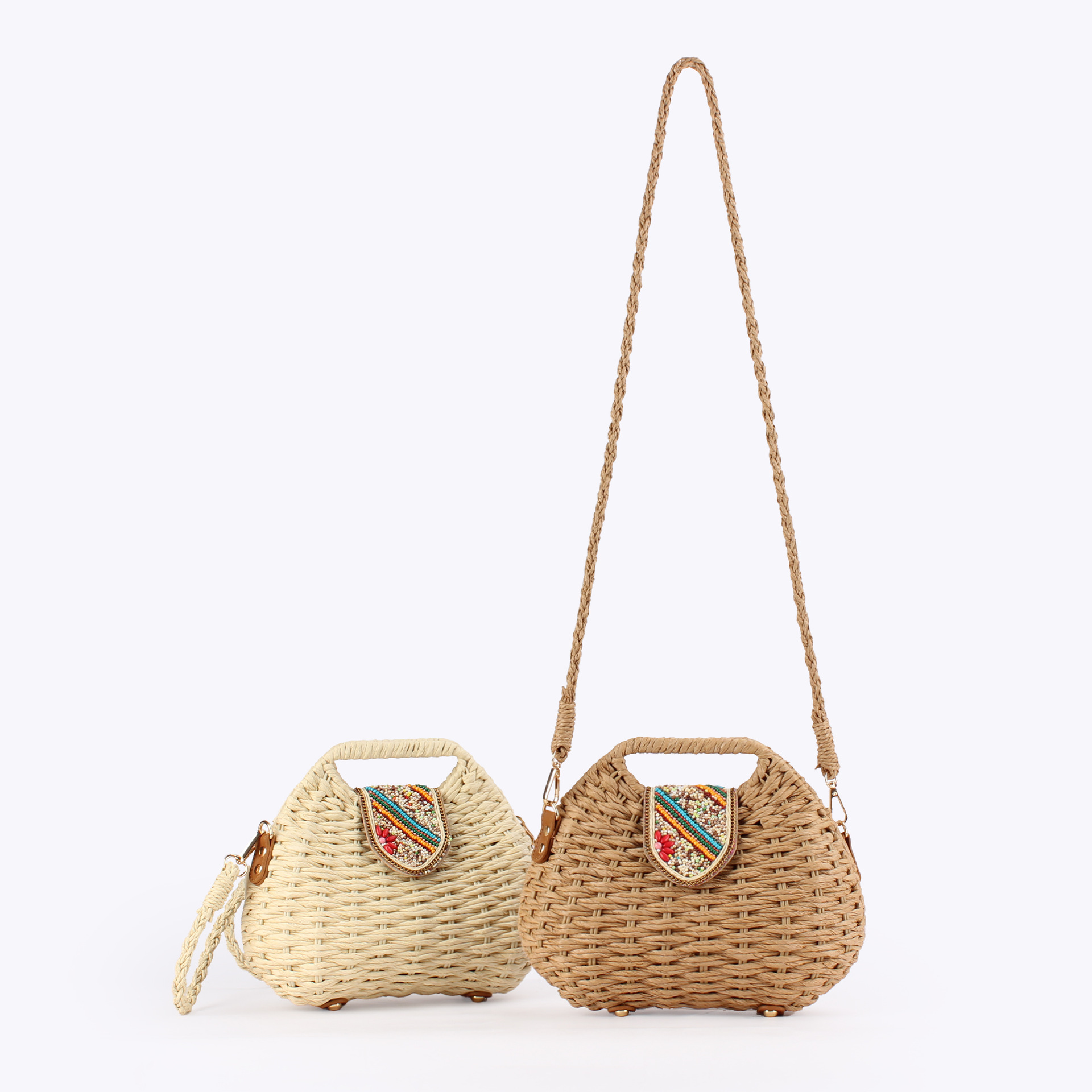 Color Beads Women Handbags Han - đánh giá và giá Paper Straw Color