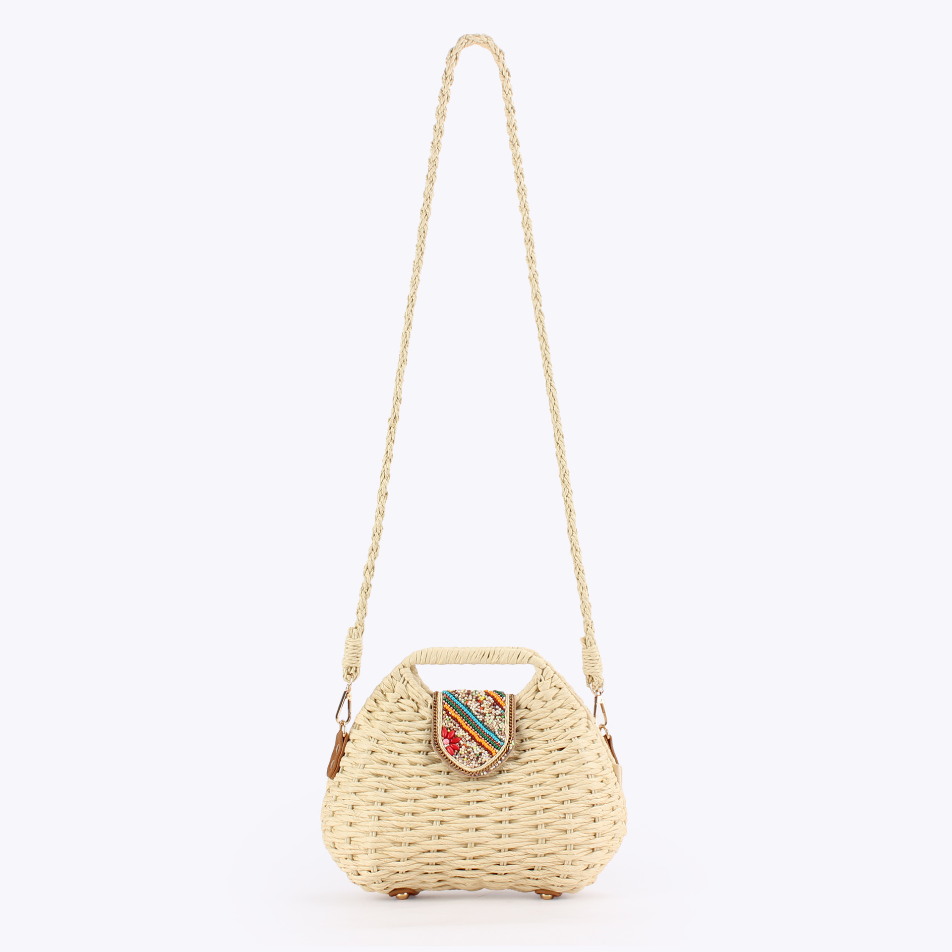 Color Beads Women Handbags Han - đánh giá và giá Paper Straw Color