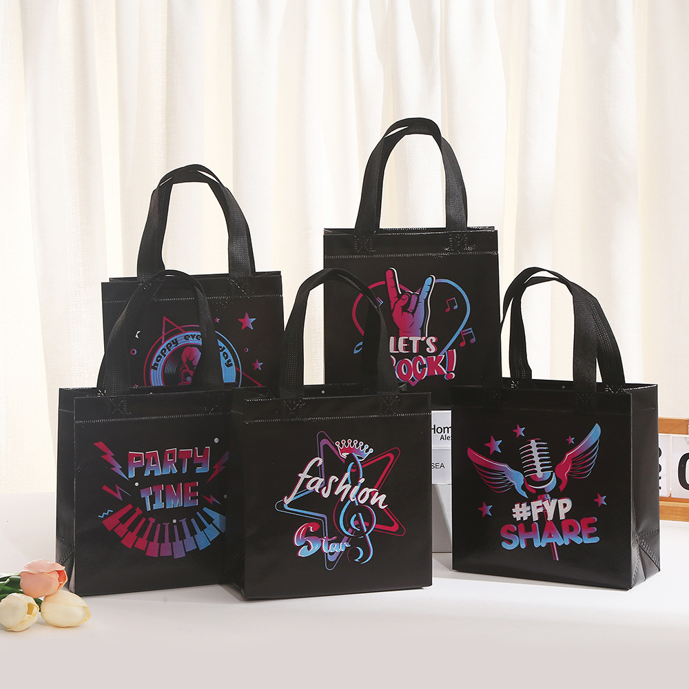 10Pcs Black Let's Rock Music T - đánh giá và giá Event Party Shop