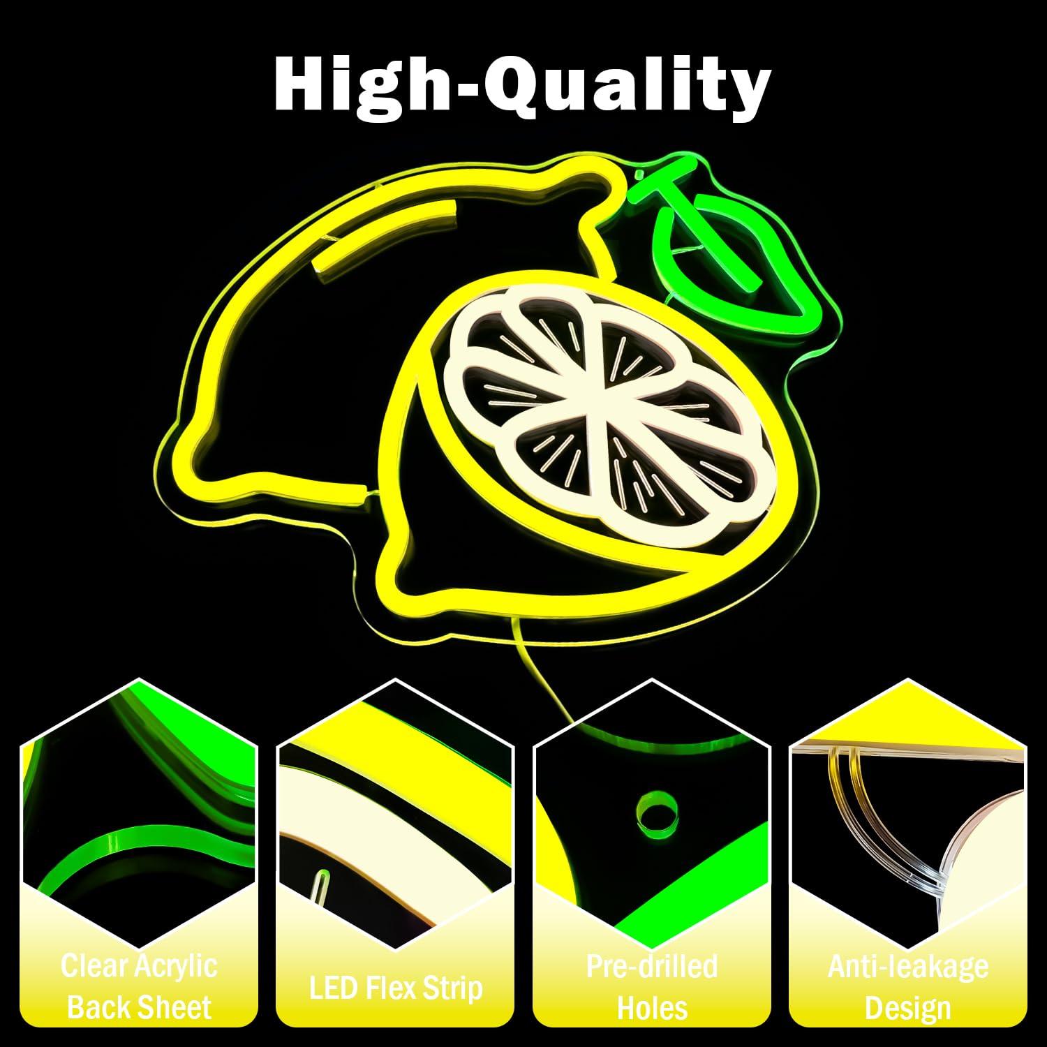 Lemon Neon Sign Dimmable LED L - đánh giá và giá Neon Sign Party
