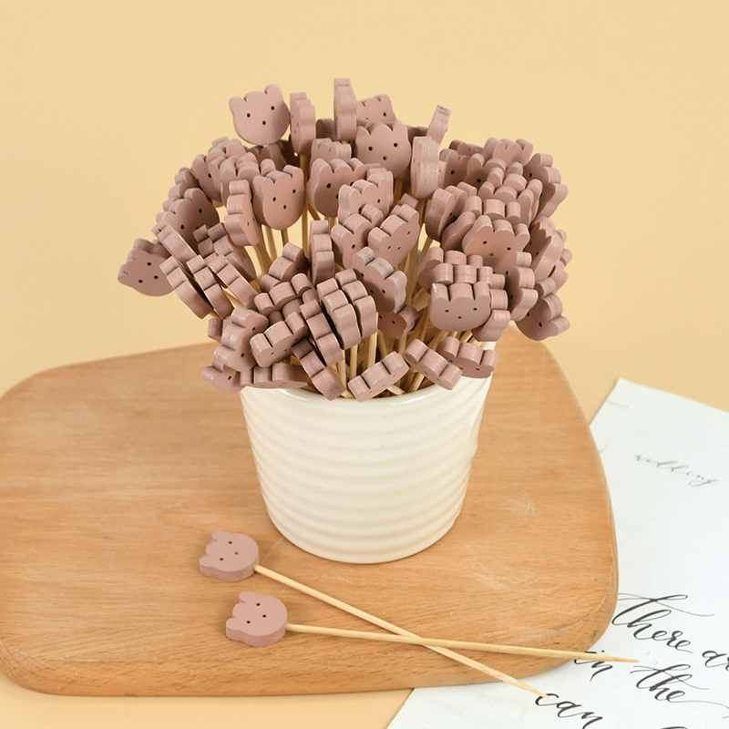 50/100pcs Cute Bear Heart Bead - đánh giá và giá Centerpiece Stick