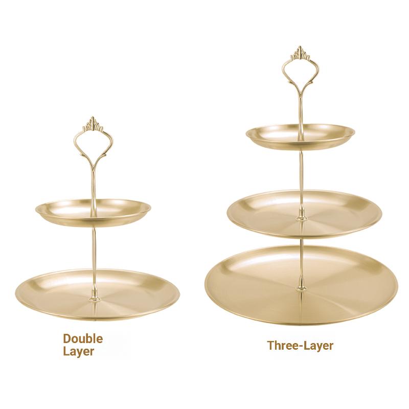 Gold Silver 2/3-Tier Cake Stan - đánh giá và giá Cupcake Stand Tier