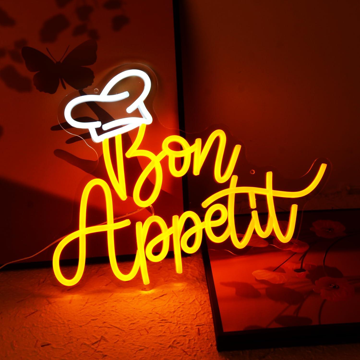 Bon Appetit Chef Hat Neon Sign - đánh giá và giá Neon Sign Party