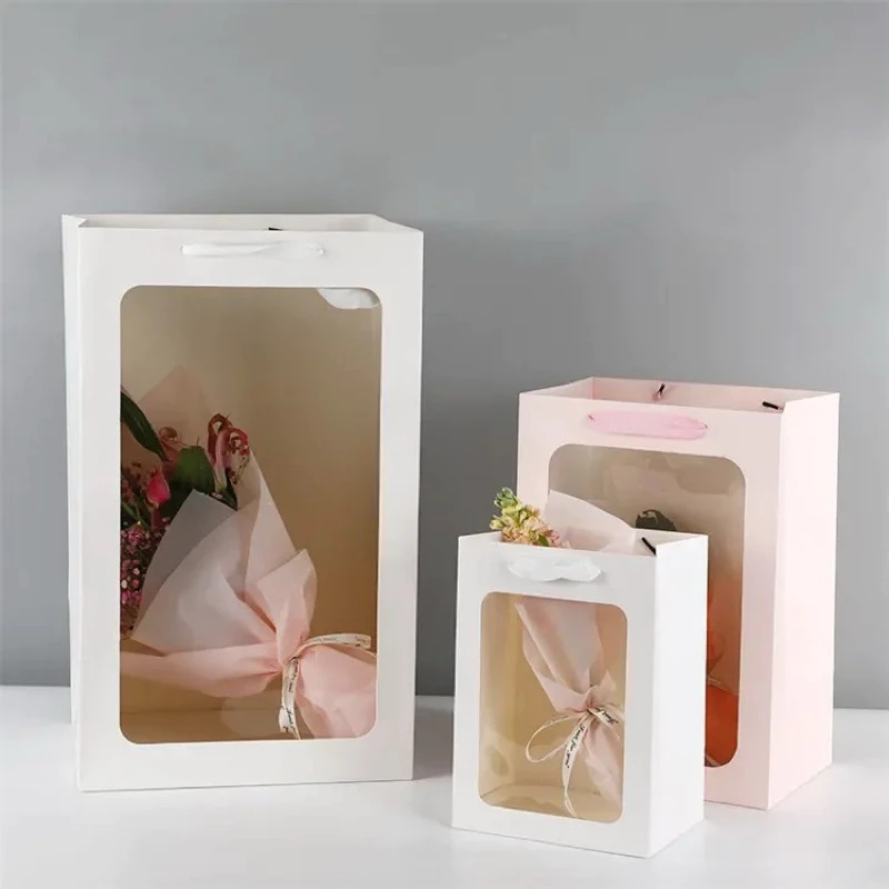 Kraft Paper Flower Tote Bag Po - đánh giá và giá Event Party Box