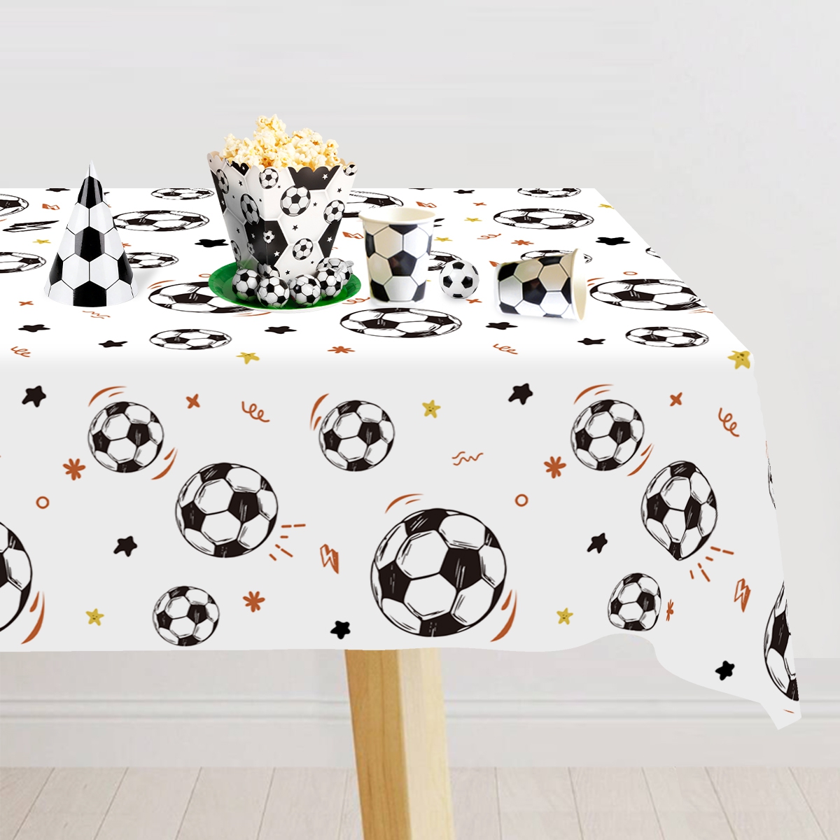 183x137cm Soccer Theme Disposa - đánh giá và giá Table Cloth Disposable