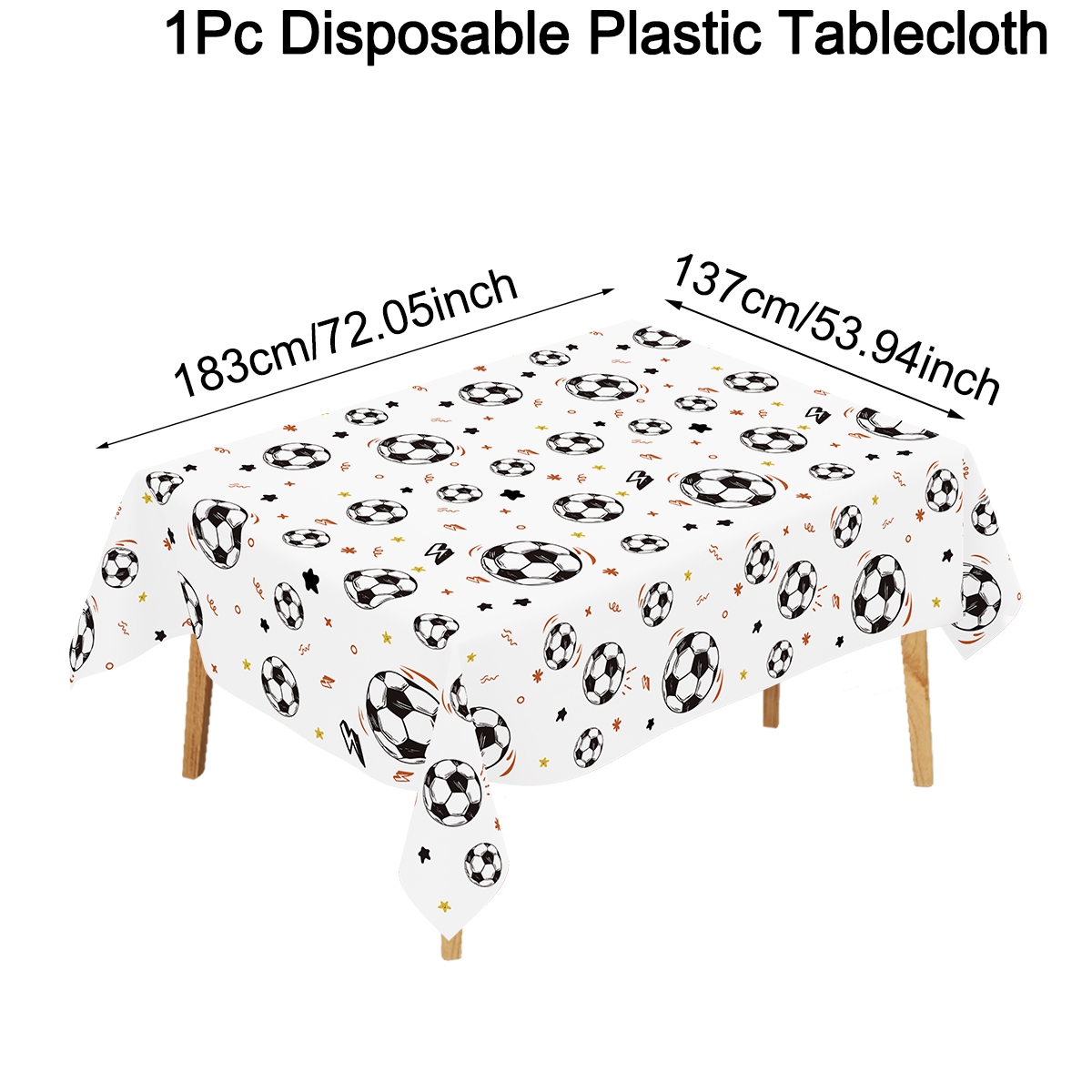 183x137cm Soccer Theme Disposa - đánh giá và giá Table Cloth Disposable