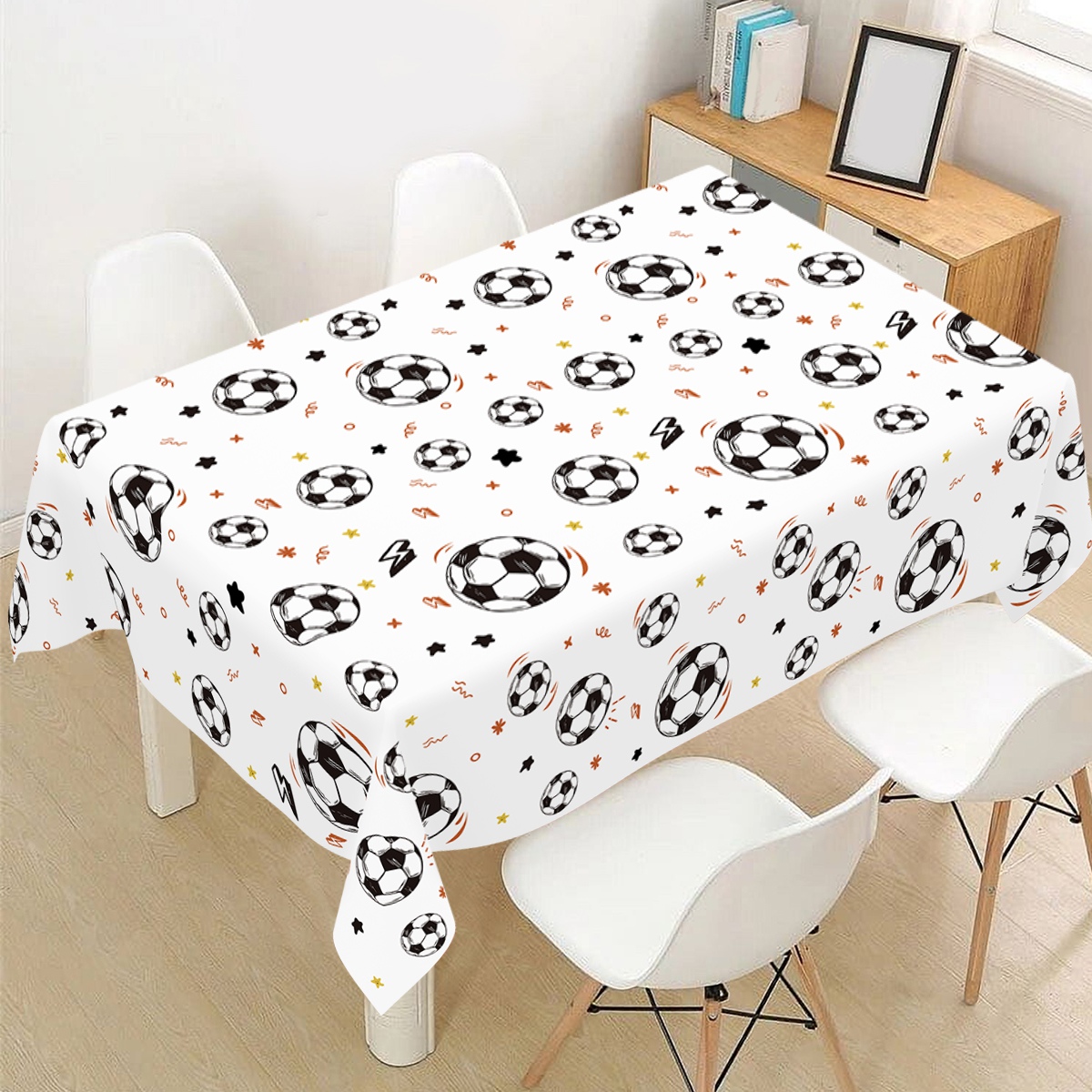 183x137cm Soccer Theme Disposa - đánh giá và giá Table Cloth Disposable