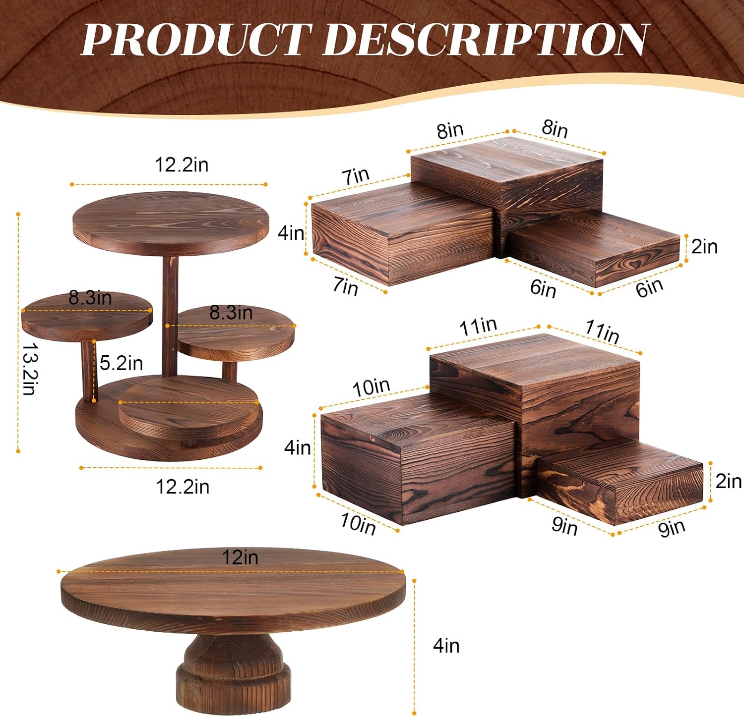 4 Tier Round Cupcake Tower Sta - đánh giá và giá Cupcake Stand Tier