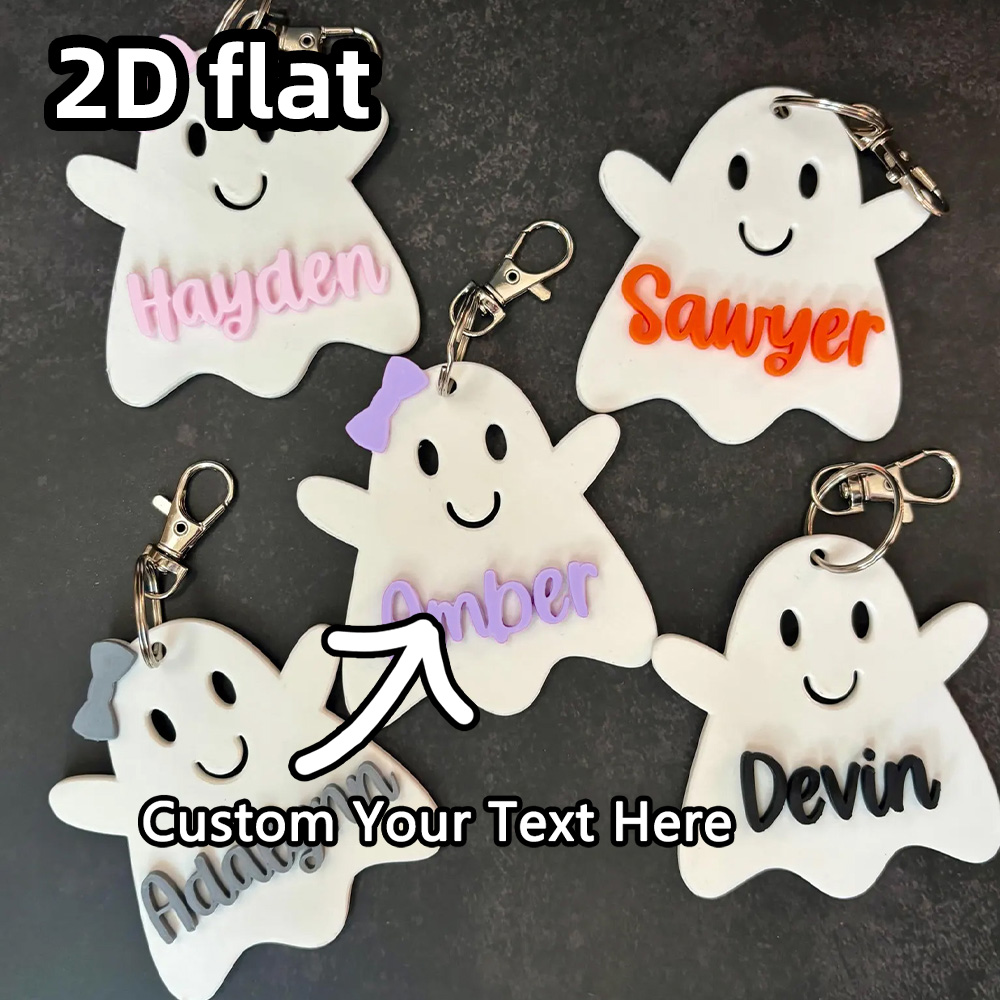 Personalized Ghost Keychain, G - đánh giá và giá Party Favor Bag