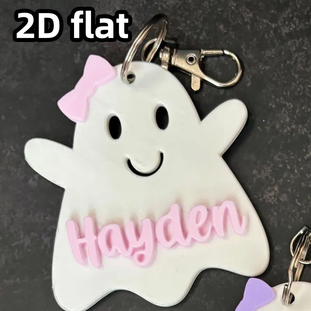 Personalized Ghost Keychain, G - đánh giá và giá Party Favor Bag