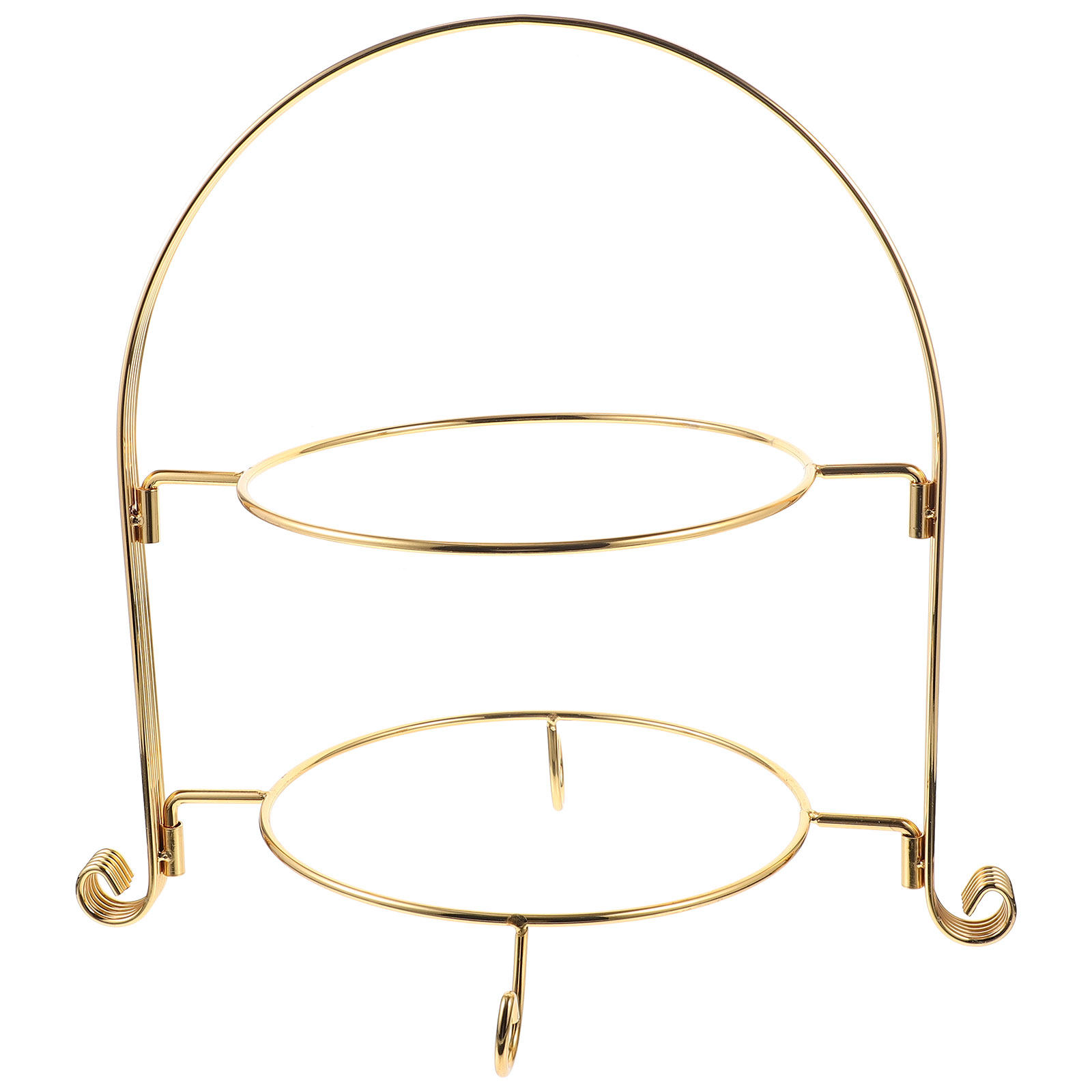 Double Layer Golden Metal Cake - đánh giá và giá Cupcake Stand Tier